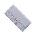 thumbnail image 1 of Youkk Fashionable Wallet Light Weight Compact Exquisite Craft Practical Long Purse Misty Blue, 1 of 6