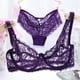 thumbnail image 1 of Nuevos sistemas de sujetador de gasa de encaje de mujer empujan hacia arriba la ropa interior ultraf Abanopi Morado/34B, 1 of 4