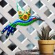 thumbnail image 5 of Adorno de pared de colibrí en 3D para colgar en el jardín o la sala de estar. C, 5 of 8