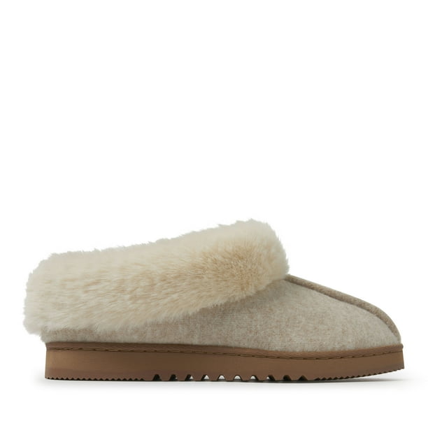 dearfoams women's chloe soft knit clog slippers