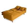 thumbnail image 4 of Sofá Cama De Lino Mostaza Modelo Brokman, 4 of 8