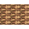 thumbnail image 1 of Ahgly Company Machine Washable Indoor Rectangle Transitional Red Brown Area Rugs, 4' x 6', 1 of 7