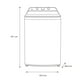 thumbnail image 4 of Lavadora Carga Superior Midea 22Kg Vortex Wash Agitador Gris, 4 of 4