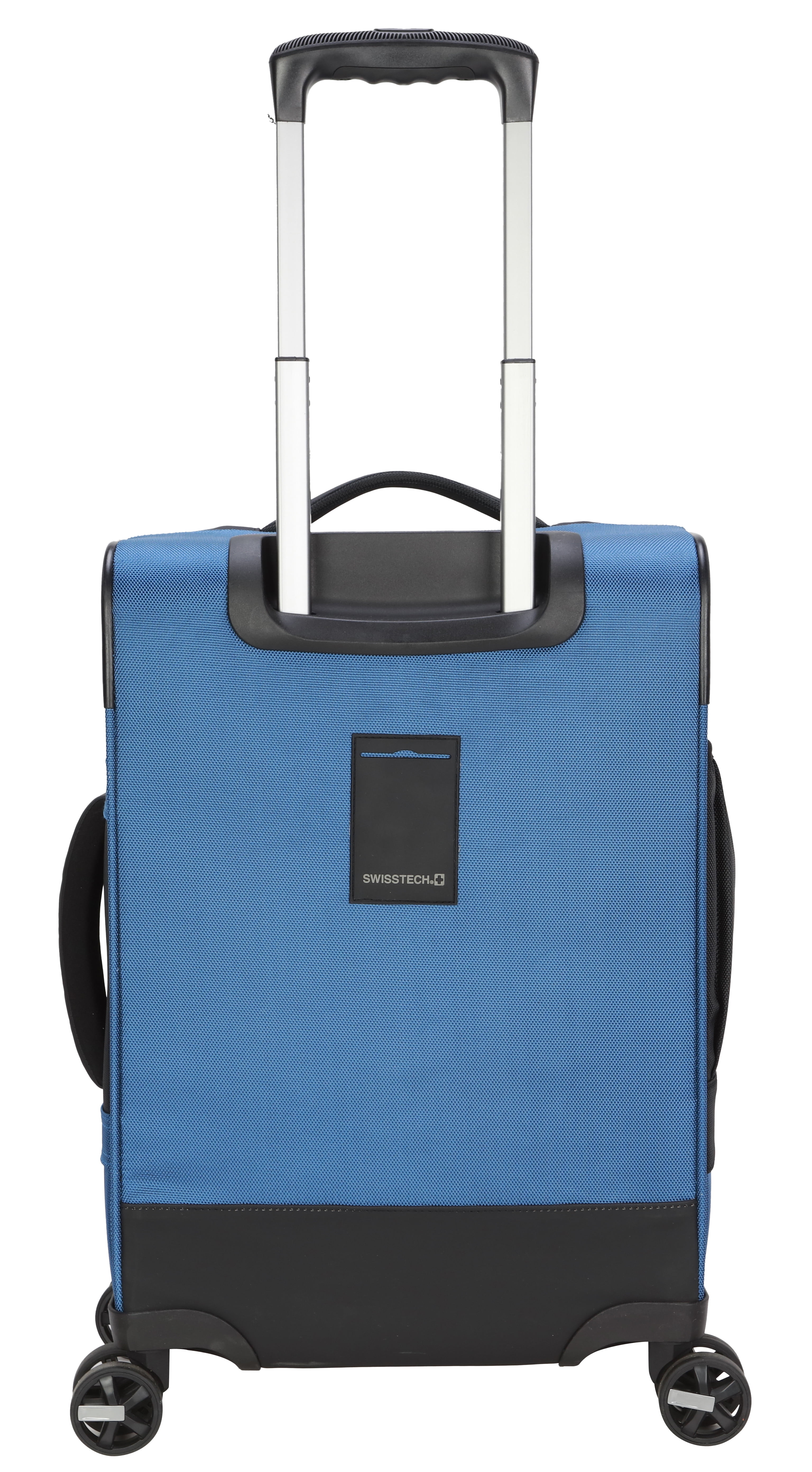 Swiss Tech 20in Softside Carry-on Luggage with 8-Wheel Spinner, Blue
