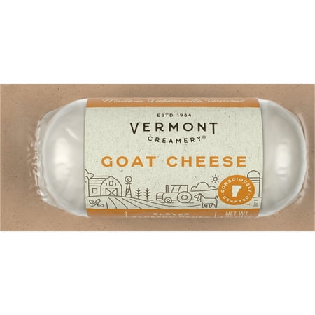 Vermont Creamery Goat Cheese, Clover Blossom Honey, 4 oz Log