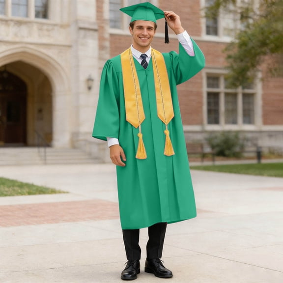 Conairie Adult Unisex Graduation Cap and Gown with Tassel Stoles Set for High School and GN1 39
