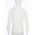thumbnail image 4 of TSSOE Kids Boys Girls Thermal Tops Underwear Turtleneck Solid Long Sleeve Basic Pullover Undershirts White 100, 4 of 7