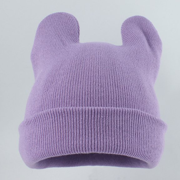 Hauaitttt Woolen Hat Women Knitted Woolen Hat Cute Cat Ears Winter Warm Knitted Big Ears Crochet Skiing Cycling Outdoor Earmuffs Trooper Hats Neck Ear Warmer Warmest Winter Hats for Men Mens Cold