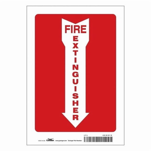 Condor Safety Sign,7" W,10" H,0.004" Thickness 469X15