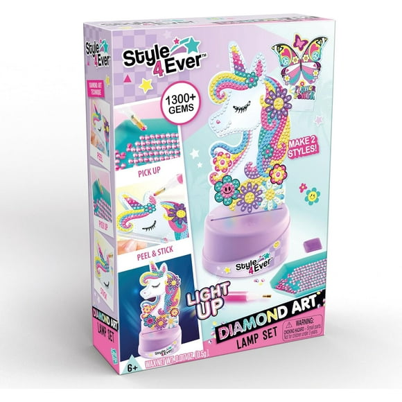 Canal Toys Style 4 Ever Diamond Art Lamp Craft Kit for Kids