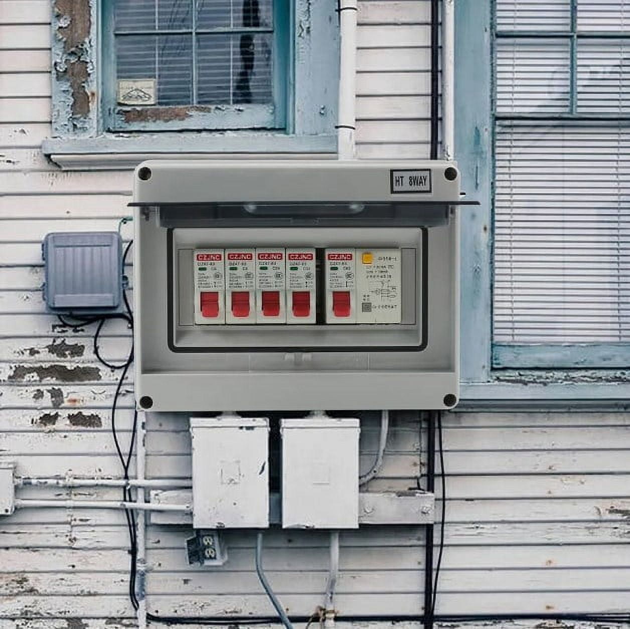 Protection Box for Circuit Breakers, Secure Flame Retardant Plastic Enclosure, Convenient Maintenance IP65, for Multiple Applications, Easy Installation (Small)