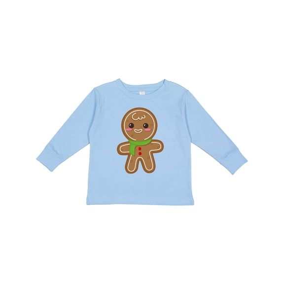 Inktastic Gingerbread Christmas Boys or Girls Long Sleeve Toddler T-Shirt