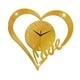thumbnail image 3 of Reloj de pared con forma de corazón, reloj de amor, reloj decorativo, regalo colgante, silencioso para Oro, 3 of 9