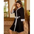thumbnail image 4 of Maternity Nursing Robe Delivery Nightgowns Hospital Breastfeeding Gown, 4 of 6