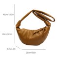 thumbnail image 3 of Bolso informal para mujer, bolso cruzado de media luna de PU a la moda, bolso tipo cartera, bolso de bola de masa, 3 of 8