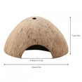 thumbnail image 4 of Grotte de Noix de Coco, Simple Style Reptile Cachant la Grotte, Non- Aquarium Cacher la Décoration de la Maison pour Reptile Réservoir Aquarium Maison, 4 of 8
