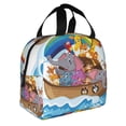 thumbnail image 2 of Honeii Rainbow Animals on Noah's Ark Print Lunch Bag Women, Lunch Box Lunch Bag for Women Adult Men, Small Leakproof Cute Lunch Tote Large Capacity Reusable, 2 of 8