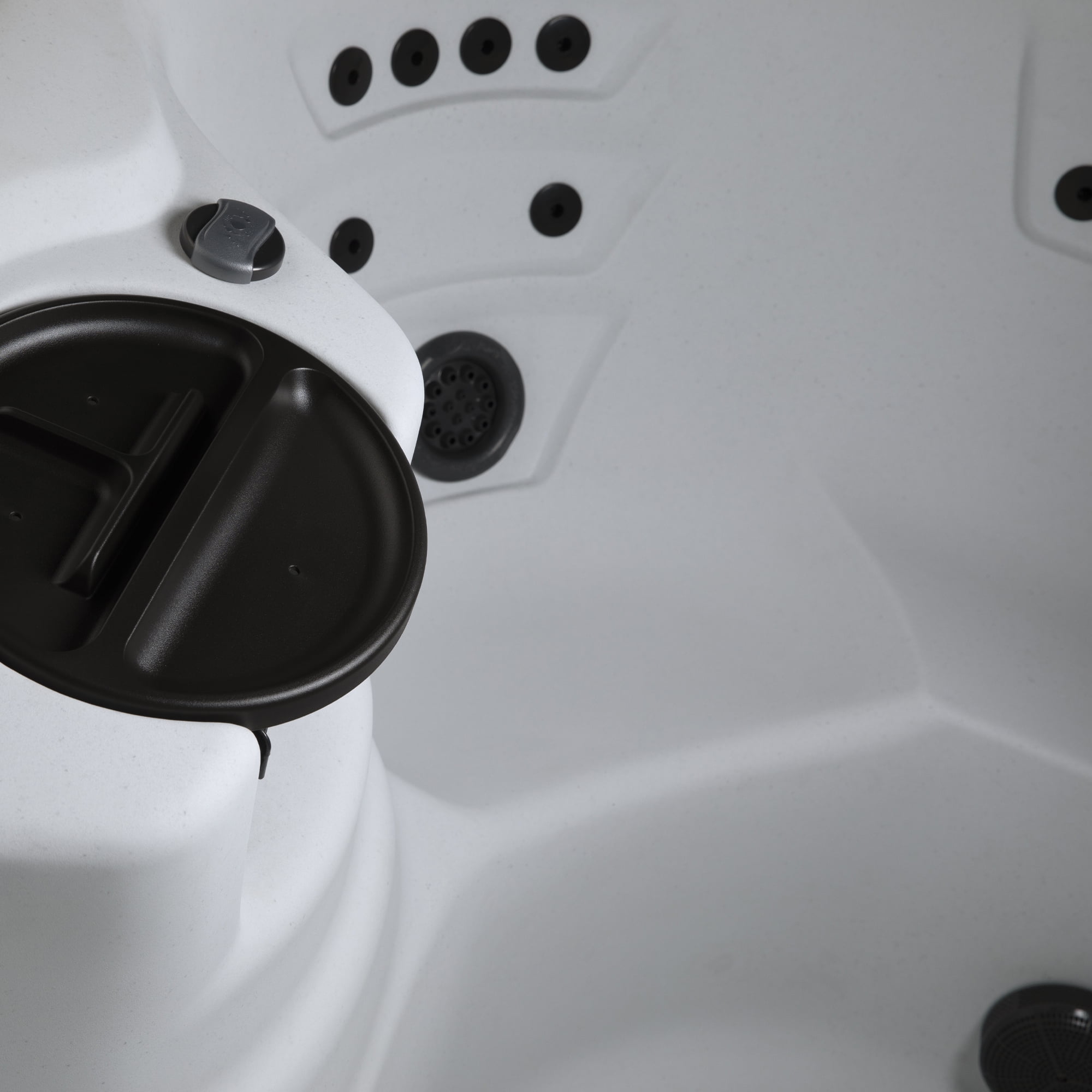 Lifesmart Leganza Hot Tub - 6-Person, 90- Jet, 230-Volt Spa in Arctic White/Coastal Gray