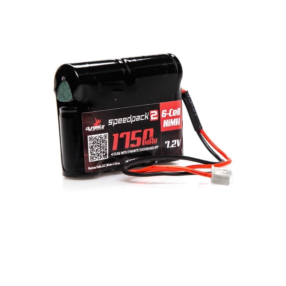 Dynamite SPEEDPACK2 7.2V 1750MAH 6 CELL NiMH PACK MINIT DYNB2466 Car Batteries & Accessories
