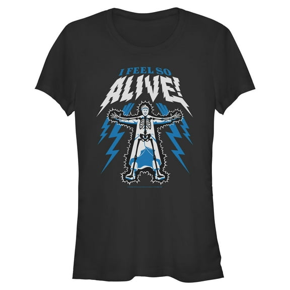 Juniors Wednesday Uncle Fester I Feel So Alive T Shirt