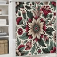 thumbnail image 6 of JEUXUS Wildflowers Floral Botanical Floral Waterproof Shower Curtain Multiple Sizes for Bathroom White, 6 of 7