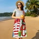 thumbnail image 4 of Easygdp Christmas Gnome With Love para Vestido Transpirable de Mujer, Vestido Suelto de Manga Corta con Pliegues y Bolsillos para el Verano, 4 of 6