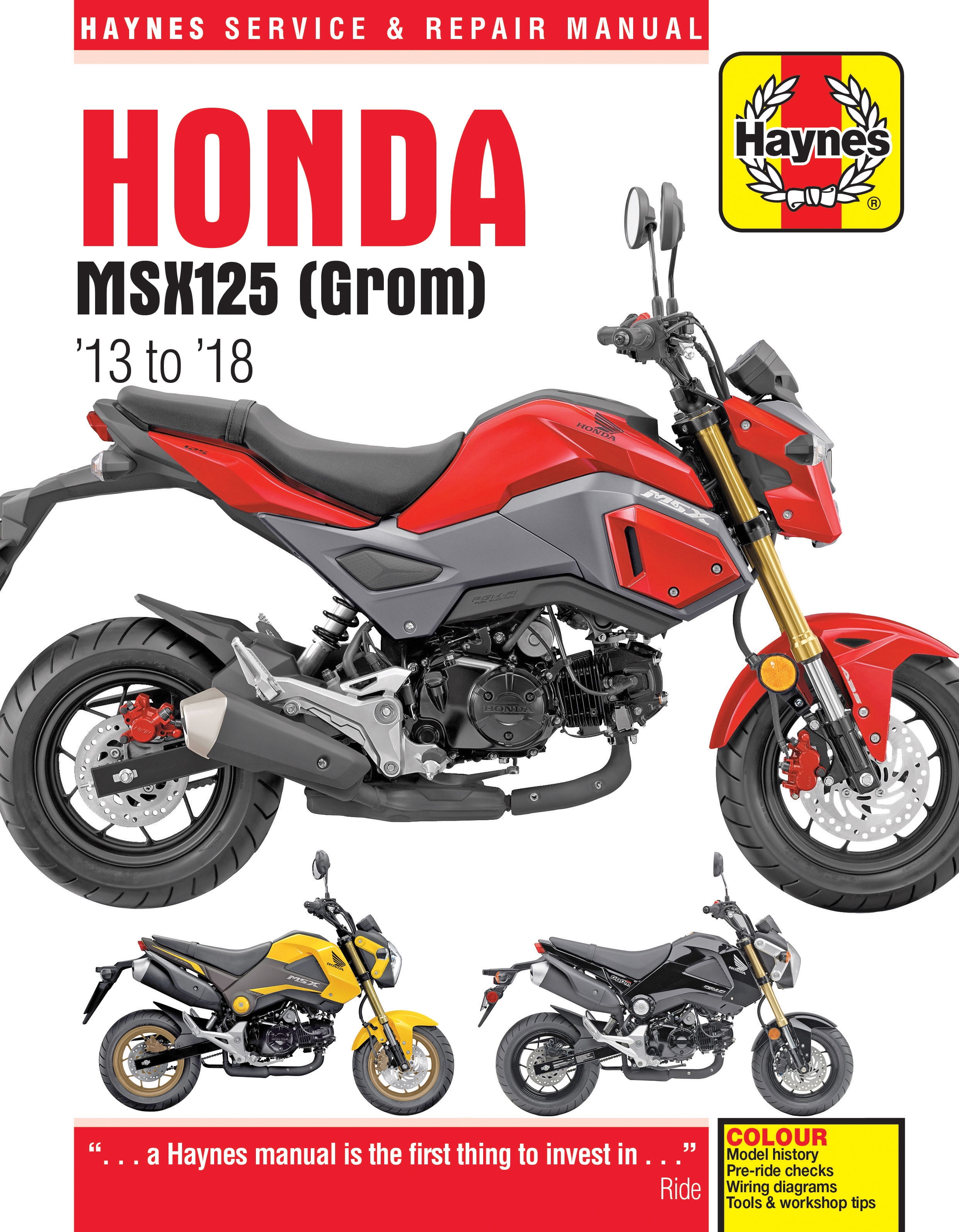 Cyclepedia Honda CRF250L Service Manual: 2013-2018 (Printed Paper Version)