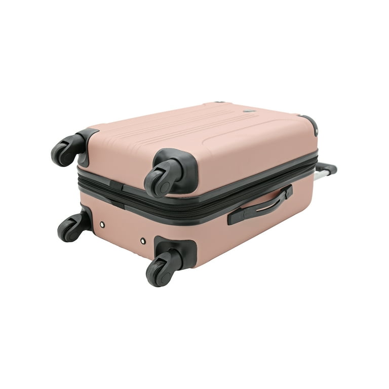 Travelers Club 20 Skyline rolling hard case carry-on luggage - Pink 