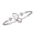 thumbnail image 3 of Ross-Simons Mother-Of-Pearl Bali-Style Heart Bracelet in Sterling Silver, Women's, Adult, 3 of 5