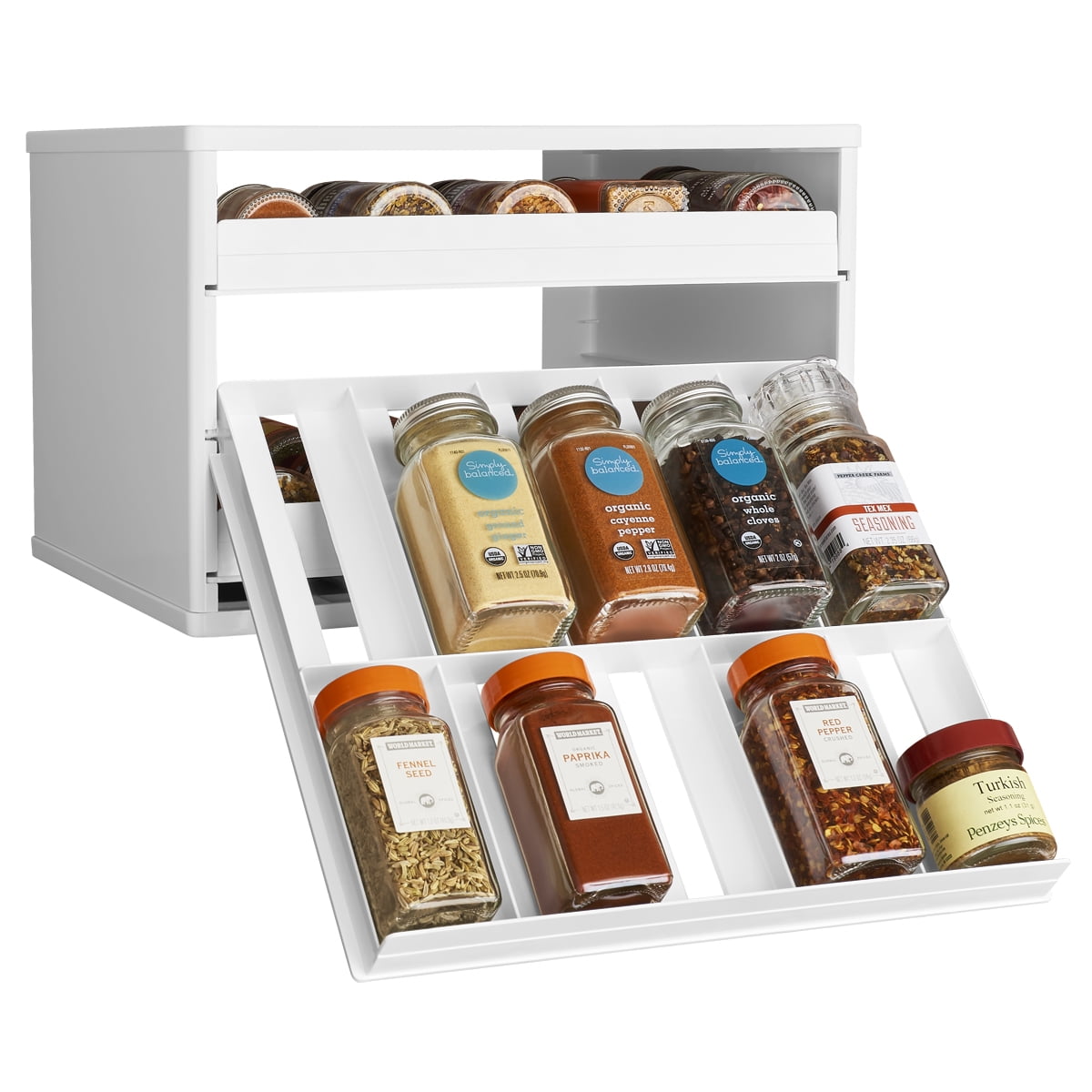 YouCopia SpiceStack Chef's Edition 30-Bottle Cabinet Spice Rack -  Walmart.com