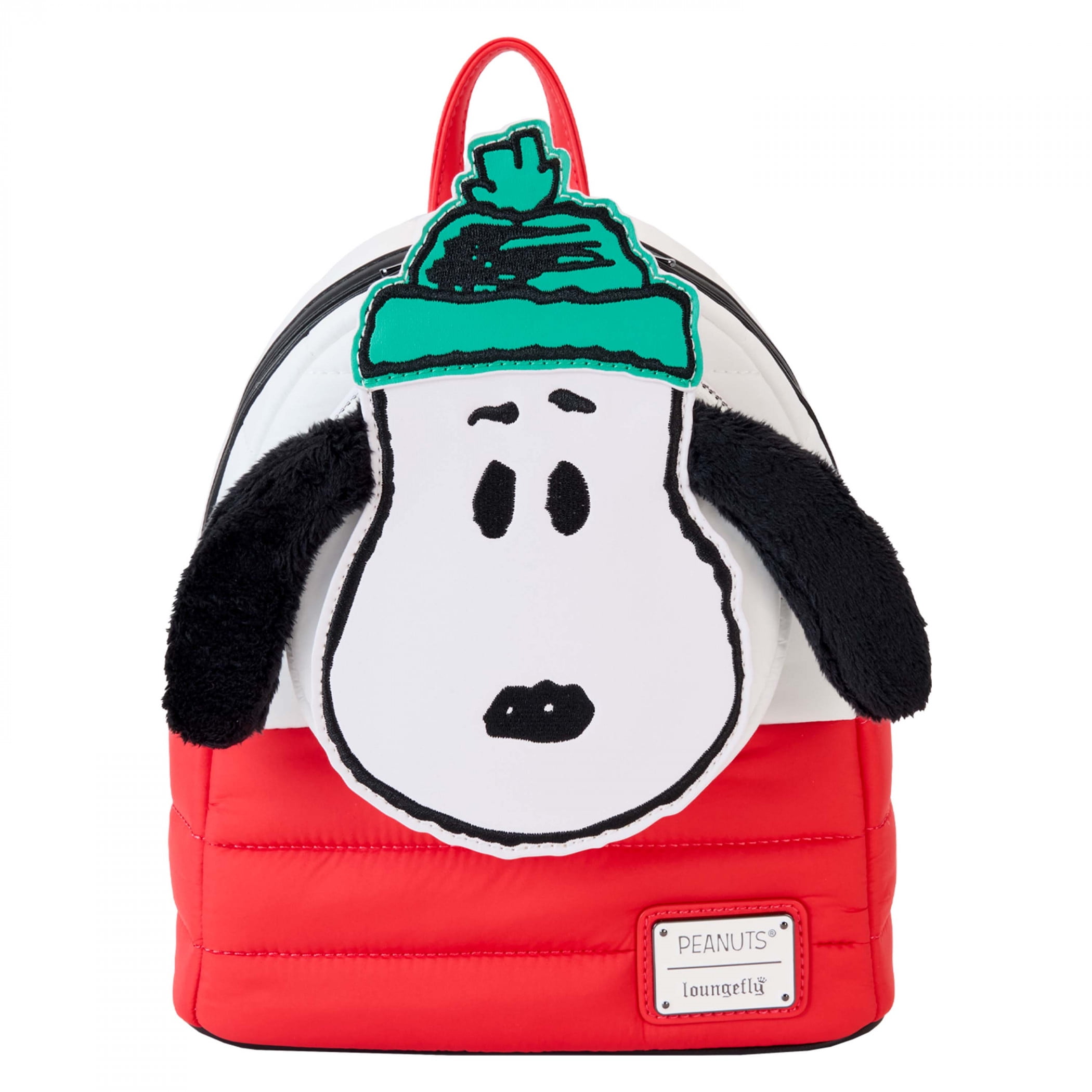 Peanuts Snoopy Mini Backpack - Character Face Design With Pop-Out Ears, Front & Side Pockets, 10x6x12 Inches - View #4