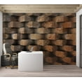 thumbnail image 6 of Tiptophomedecor Background & Patterns Wallpaper Wall Mural - Stacked Bricks, 6 of 7