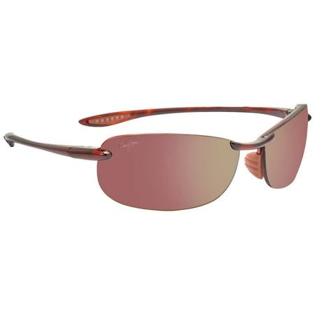 Maui Jim Men's and Women's Makaha Polarized Rimless Sunglasses, Tortoise/HCL® Bronze, Medium