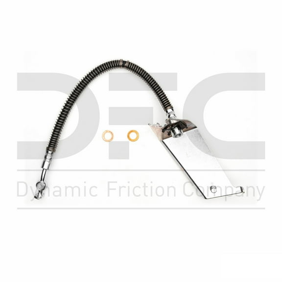 Rear Left Dynamic Friction Company Brake Line Hose 350-11028 For 1999-2004 Land Rover Discovery