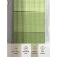 thumbnail image 5 of Green Wood Grain Sheer Curtains 2 Panels Set Vintage Green Gradient Rustic Wooden Plank Sheer Window Curtains Light Filtering Rod Pocket Voile Drapes for Bedroom Living Room 52"X72", 5 of 8