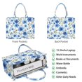 thumbnail image 2 of Large Capacity Tote Bag,Pioneer Flower Floral Print Pattern Handbag Fashion Luxury Tote Bag,15.7"x13"x 5.1" Inches,Laptop Compatible, 2 of 6