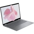 thumbnail image 2 of HP OmniBook X Flip 2-in-1 Copilot+ Laptop, AMD Ryzen AI 7-350, 24 GB LDDR5X RAM, 1 TB PCIe SSD, 14" 2K(1920x1200)Touchscreen, AMD Radeon 860M, Backlit Keyboard, W11 Home, Meteor Silver+Traix MousePad, 2 of 9