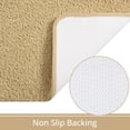 thumbnail image 3 of Alfombra de baño LOCHAS, suave, gruesa y absorbente, de microfibra, color beige, 3 of 6