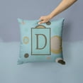 thumbnail image 2 of Carolines Treasures CJ1013-DPW1414 Monogram - Initial D Blue Dots Decorative   Canvas Fabric Pillow CJ1013 14Hx14W, 2 of 4