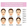 thumbnail image 5 of Eyebrow Stencils, Eyebrow Template, Eyebrow Shaping Kit,8 Styles Reusable Eyebrow Stencil With Handle And Strap, Washable, 5 of 5