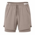 thumbnail image 1 of Short con Biker Wilson para Hombre Runline Color Beige Talla CH, 1 of 4