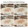 thumbnail image 7 of ODIKA 8'x10' Washable Area Rug Non-Slip Chair-Friendly Mat Fruit Vintage Orchard Design With Rustic Floral Corner Accents Peach Flowing for Dining Room, Large Office, Lounge, 7 of 7