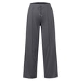 thumbnail image 4 of Women's High Waist Wide Leg Sweatpants Loose Fit Casual Soft Lounge Trousers by Yigetop Dark Gray 2XL, 4 of 5