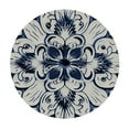 thumbnail image 2 of RUIYC Blue White Round Tablecloth Flora South Mandala Design Waterproof Oil Proof Table ​Cover for Indoor and Outdoor Eastern Fits up Diameter Tables, 2 of 7