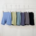 thumbnail image 3 of Minnieouse Pantalones cortos de Yoga, mallas deportivas, ropa para trotar, gimnasio, lavable, correr, suavidad, pantalones de entrenamiento, Prendas para la parte inferior del cuerpo Azul 10/XXL, 3 of 6