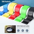 thumbnail image 2 of TUHI Resistance Bands for Exercise (Set of 5) - Non-Slip Elastic Loop Workout Bands - Workout Equipment for Home, Gym, Strength, Pilates, Yoga, and Stretch - Travel Carrying Case Included, 2 of 7