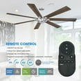 thumbnail image 4 of Parrot Uncle Ceiling Fans with Remote Control 72 Inch Ceiling Fan without Light Large Outdoor Ceiling Fans No Light, Oak/Antique Oak, 4 of 19