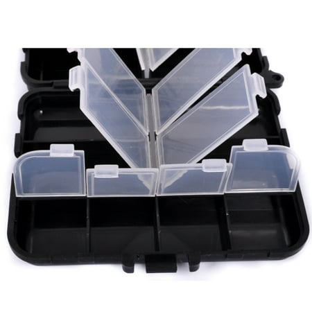 Guozer Clearance Plastic Bait Storage Box 1PCS Multi-compartment Fishing Tackle Organizer Jewelry Storage Box Portable Organizer