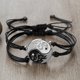 thumbnail image 5 of Pulseras y brazaletes de pareja de Tai Chi para mujeres y hombres, pulsera trenzada hecha a mano de chisme, Yin Yang, regalo de joyería de Amistad de moda, 2 piezas por juego, 5 of 5
