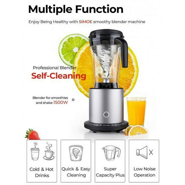 EEPHO 1500W Smoothie Maker High Power Blender with 10 Speeds